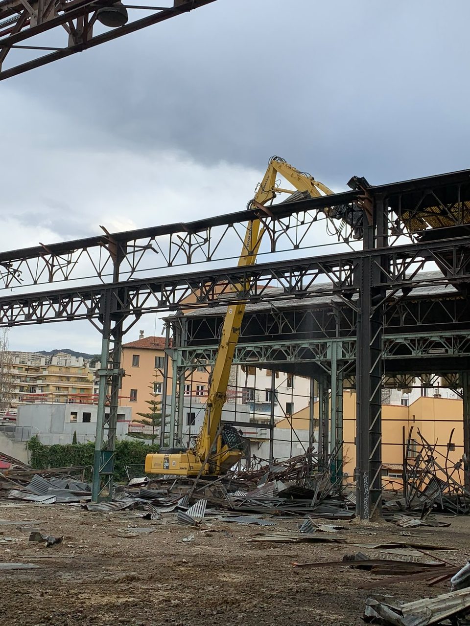 Chantier de terrassement à Fréjus, Est varois et Estérel